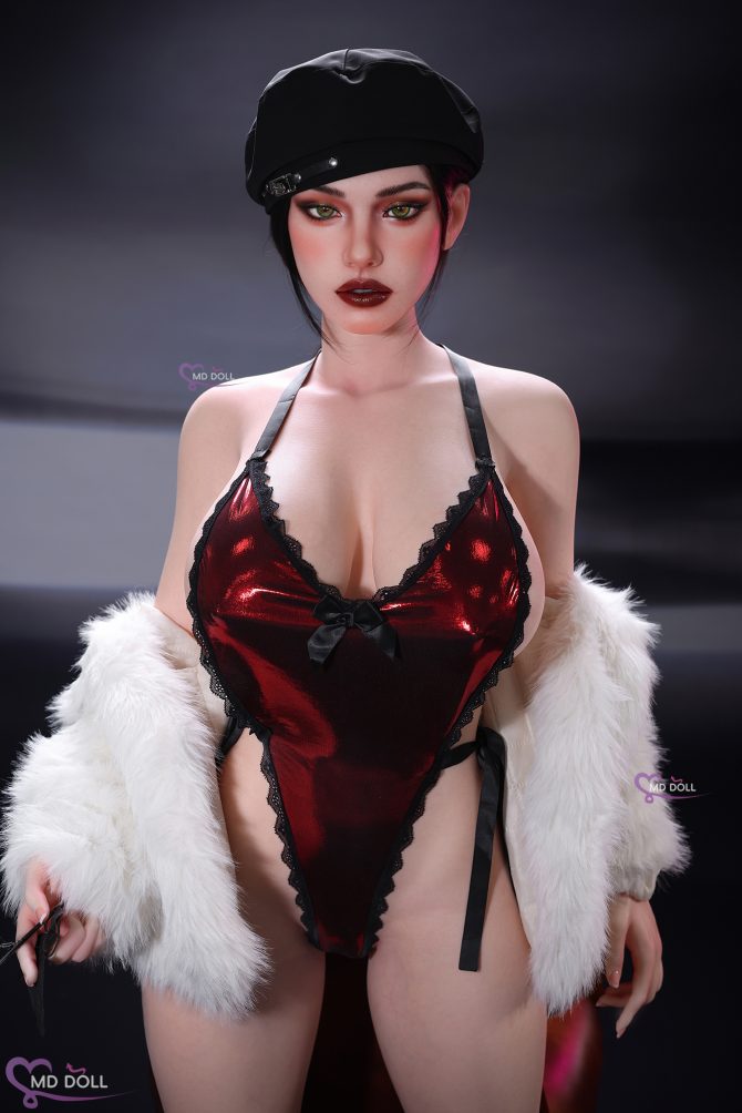 MD Doll 161 cm | 5ft28 H-cup Leona full silicone sex doll (M-63)  including real skin texture