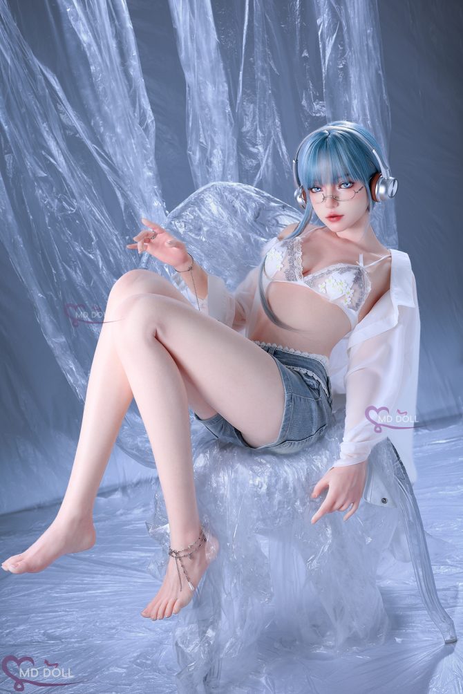 MD Doll 159cm | 5ft22 A-cup Faye full silicone sex doll (M-64) including real skin texture